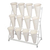 Mobile Flower Display Stand Plant Shelf / 12X Artificial Grass Flower Wall Panel