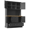 Pantry Cupboard 180cm Tall Storage Cabinet with Drawers Shelves Kitchen Cabinet