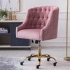Adjustable Computer Desk Chair Tufted Back Swivel Armchair Home Office Executive