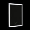 Illuminated LED Bathroom Mirror with Demister Pad|Anti-fog|Clock|Wall-Mounted UK