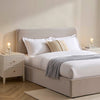 Dusk Ascot Light Grey Chenille King Size Ottoman Storage Bed RRP £699