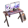 XL Large Gaming Desk Office PC Computer Desk Table RGB Lights Controller Stand