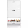 3 Drawer Shoe Cabinet Storage Cupboard Unit Shoe Rack Wooden Stand Organiser