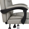 Luxury Office Chair Desk Chair with Pillow PU Leather Padded Arms Swivel Chair