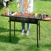 Garden Barbecue Smoker Burner Charcoal Grill Camping Portable Cooking Section