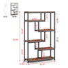 Tribesign 5-tier Open Etagere Bookcase w/ Multi-function Storage for Home&Office