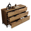 Sideboard Cabinet Industrial Cupboard Storage Furniture 6 Drawers Living Room