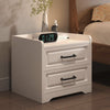 Bedroom Nightstand Compact Bedside Stand Table 2/3 Drawers Storage Cabinet White