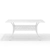 Rectangle Cast Aluminium Garden Bistro Outdoor Dinning Table w/Umbrella Hole