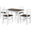 5PCS Kitchen Dining Table Set Modern Rectangular Breakfast Table and 4 Chairs
