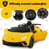 Toddlers 12V Ride On Toy Car Electric Vehicles with Remote Control-Yellow