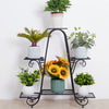 6 Tier Metal Plant Stand 6 Flower Pots Shelf Display Rack Garden Home Dec