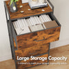 Smilesun 4 Drawers Chest of Drawers Fabric Wood Metal Storage Organiser Bedroom