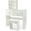 Dressing Table With Drawers Mirror Stool Set Makeup Desk Vanity Table Asksyjywqw