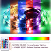 Modern 160cm TV Unit Stand Matt Body & High Gloss Doors RGB LED Light Cabinet