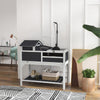 Tortoise House w/ Adjustable Lamp Holder, Openable Lid, Storage Shelf