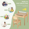 Kids Desk & Chair Set Flip Top Toddler Art Craft Drawing Writing Table Playroom