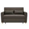 Dahlia Brown 2-Seater Pull Out Sofa Bed - Convertible Sleeper Sofa