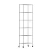6 Tier Shelving Unit Metal Storage Rack Kitchen Bathroom & Garage Standing Shelf