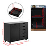 3/5 Drawer Mobile Filing Cabinets Printer Stand Pedestal Lockable Office Cabinet