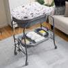 2-in-1 Baby Change Table w/Bathtub Folding Diaper Changing Station Baby Nursery