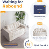 2 Seater Floor Sofa Corduroy Bean Bag Loveseat Armrests Living Room