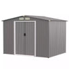 8’ x 6’ Outdoor Storage Shed Galvanized Steel Tool Shed