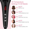 2-in-1 Ionic Hair Straightener Brush - Hot Comb with 16 Settings, Dual Voltage