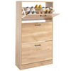 3 Drawer Shoe Cabinet Storage Cupboard Unit Shoe Rack Wooden Stand Organiser