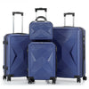 Lightweight Hard Shell ABS 4 Wheels Suitcase Cabin Hand Luggage Travel Case Set