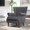 Fireside Fabric Occasional Armchair Padded Seat Sofa Lounge Shell WingBack Chair