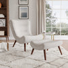 Huge Egg Chair Banana Sofa Armchair with Stool for Bedroom Living Room Fireside