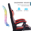 PU Highback Desk Chair E-sports PC Racing Gaming Computer Headrest Home Office