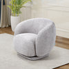 Chenille Fabric 360° Swivel Accent Armchair Barrel Chair For Living Room Bedroom
