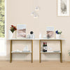 2-tier Console Table White Faux Marble Sofa Table Modern Entryway Table Hallway