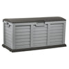 JUMBO XL Grey Garden Storage Utility Cushion Box Shed Plastic Waterproof