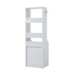 Extra Tall Bedside Cabinet Nightstand Side Table Shelf Bookshelf Storage Drawer