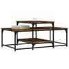 Coffee Table Smoked Oak 102x60x45 cm Engineered Wood HOT