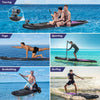 Black Paddle Board 11FT Large SUP Sufboard Kayak Seat Complete Kit 335x84x15cm