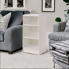 Narrow Small Bookcase Storage Shelf Unit Wood Bookshelf Display 6 Colours