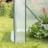Green House PE Plastic Walk-in Garden Tomato Plant Grow House with Roll Up Door