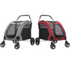 Folding Pet Stroller Dog Cat Puppy Cart Wagon 4 Wheels Pushchair Buggy Walking