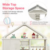 Kids Dress Up Rack Clothing Wardrobe Costume Storage Closet-White