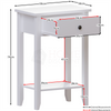 Console Table 1 Drawer White Storage Wood Side Sofa Hallway Entrance Furniture