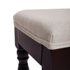 Bedroom Dressing Table Stool Vintage Padded Vanity Chair Piano Seat Wooden Legs