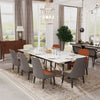 1.8m Extendable Dining Table Stretchable Marble Kitchen Table Festival Banquet