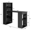 Computer Desk Wooden PC Laptop Table Writing Workstation-Black