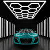 14 x Hexagon LED Lighting Car Detail Home Garage Workshop Retail Lighting Barber