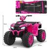 Ride on Quad ATV Kids 4-Wheeler 24V Ride-On Toys w/Music-Pink