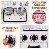 Kids Kitchen Playset Children Pretend Toy Chef Play Kitchen w/Sounds